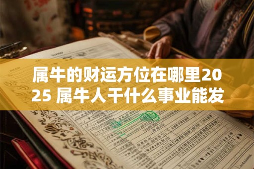 属牛的财运方位在哪里2025 属牛人干什么事业能发财