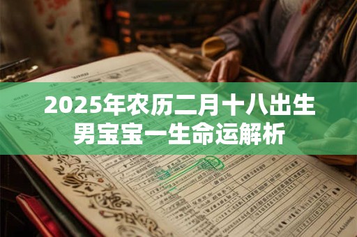 2025年农历二月十八出生男宝宝一生命运解析