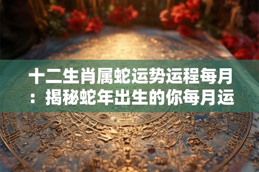 十二生肖属蛇运势运程每月：揭秘蛇年出生的你每月运势！