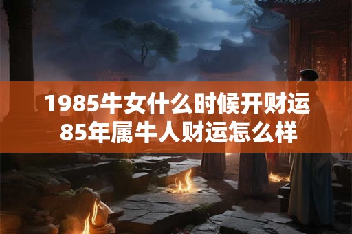 1985牛女什么时候开财运 85年属牛人财运怎么样