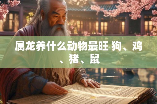 属龙养什么动物最旺 狗、鸡、猪、鼠