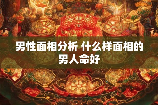 男性面相分析 什么样面相的男人命好