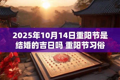 2025年10月14日重阳节是结婚的吉日吗 重阳节习俗