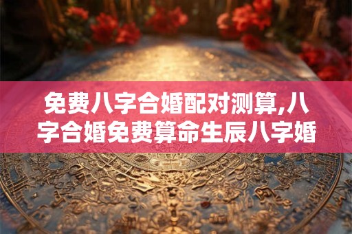 免费八字合婚配对测算,八字合婚免费算命生辰八字婚姻
