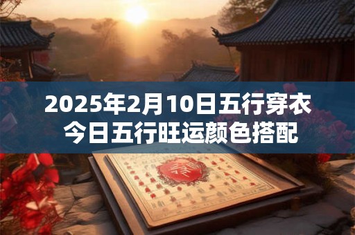 2025年2月10日五行穿衣 今日五行旺运颜色搭配