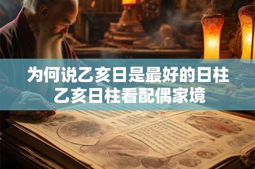 为何说乙亥日是最好的日柱 乙亥日柱看配偶家境