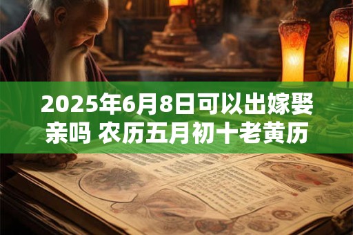 2025年6月8日可以出嫁娶亲吗 农历五月初十老黄历查询