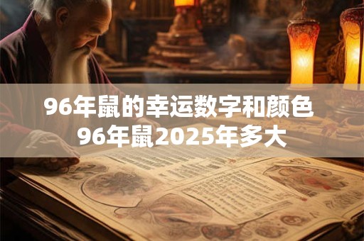 96年鼠的幸运数字和颜色 96年鼠2025年多大