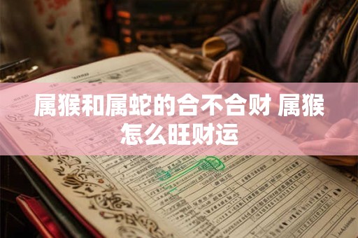 属猴和属蛇的合不合财 属猴怎么旺财运