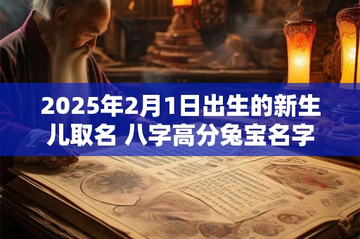 2025年2月1日出生的新生儿取名 八字高分兔宝名字