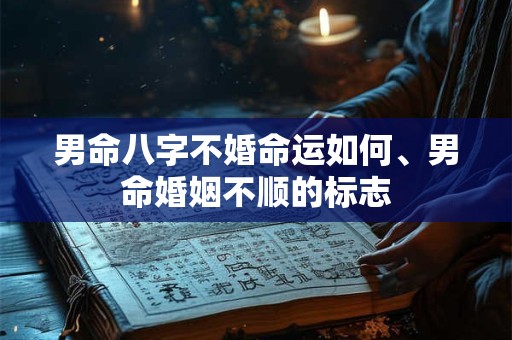 男命八字不婚命运如何、男命婚姻不顺的标志