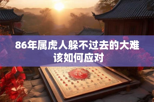 86年属虎人躲不过去的大难 该如何应对