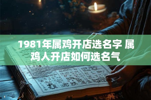 1981年属鸡开店选名字 属鸡人开店如何选名气