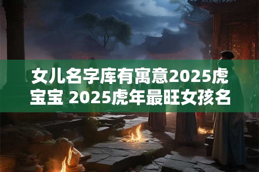 女儿名字库有寓意2025虎宝宝 2025虎年最旺女孩名字