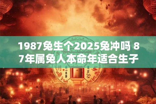 1987兔生个2025兔冲吗 87年属兔人本命年适合生子吗