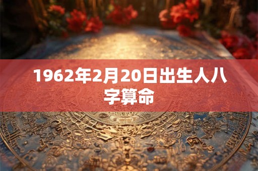 1962年2月20日出生人八字算命