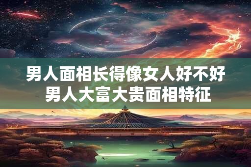男人面相长得像女人好不好 男人大富大贵面相特征