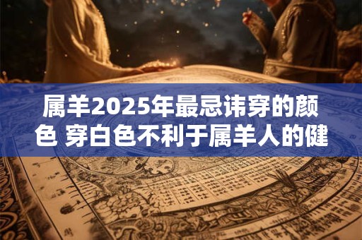 属羊2025年最忌讳穿的颜色 穿白色不利于属羊人的健康