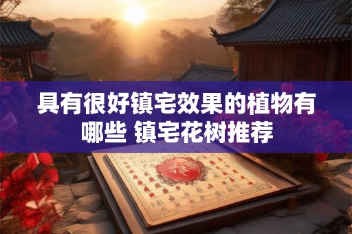 具有很好镇宅效果的植物有哪些 镇宅花树推荐