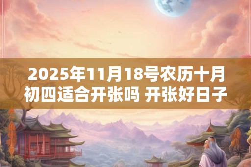 2025年11月18号农历十月初四适合开张吗 开张好日子选择
