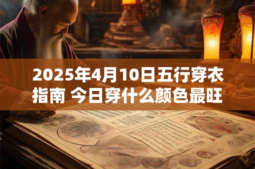 2025年4月10日五行穿衣指南 今日穿什么颜色最旺运