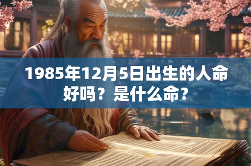 1985年12月5日出生的人命好吗？是什么命？
