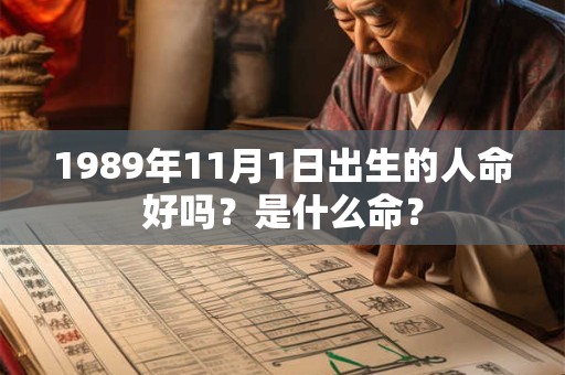 1989年11月1日出生的人命好吗？是什么命？