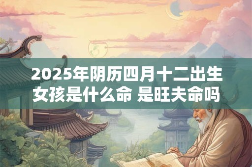 2025年阴历四月十二出生女孩是什么命 是旺夫命吗