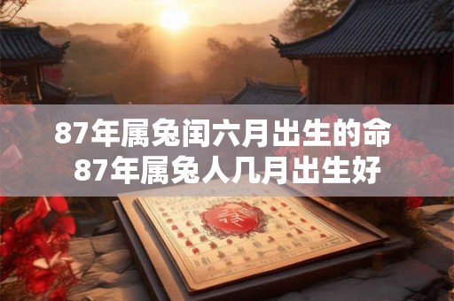 87年属兔闰六月出生的命 87年属兔人几月出生好