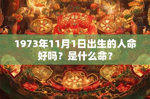 1973年11月1日出生的人命好吗？是什么命？
