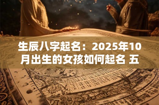 生辰八字起名：2025年10月出生的女孩如何起名 五行属什么