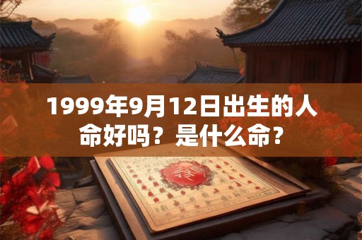 1999年9月12日出生的人命好吗？是什么命？