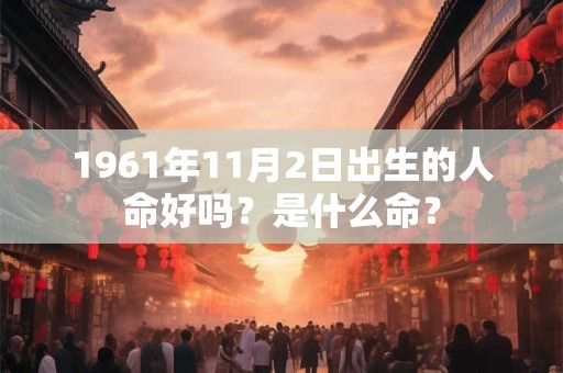 1961年11月2日出生的人命好吗？是什么命？