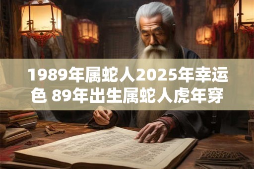 1989年属蛇人2025年幸运色 89年出生属蛇人虎年穿什么颜色衣服好