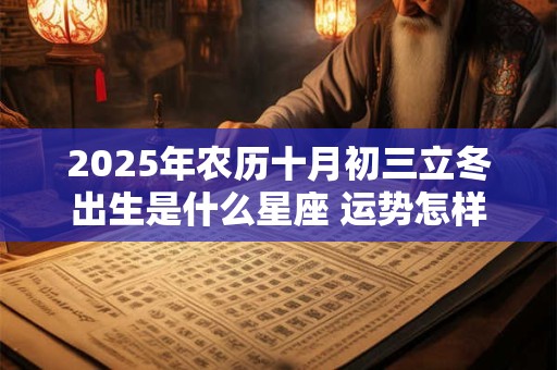 2025年农历十月初三立冬出生是什么星座 运势怎样