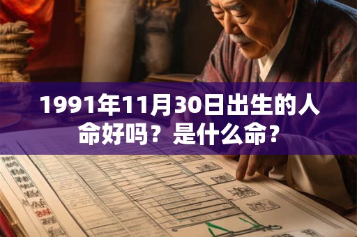 1991年11月30日出生的人命好吗？是什么命？