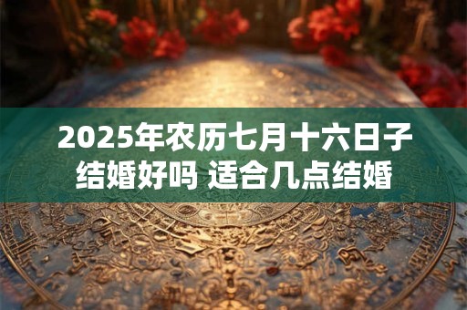 2025年农历七月十六日子结婚好吗 适合几点结婚