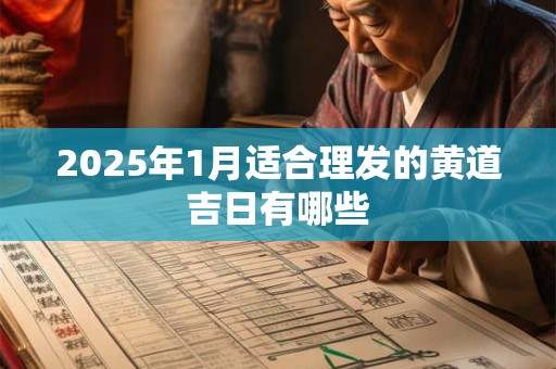 2026年1月适合理发的黄道吉日有哪些
