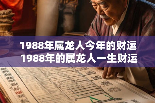 1988年属龙人今年的财运 1988年的属龙人一生财运如何