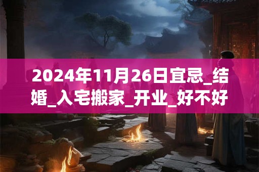 2024年11月26日宜忌_结婚_入宅搬家_开业_好不好？