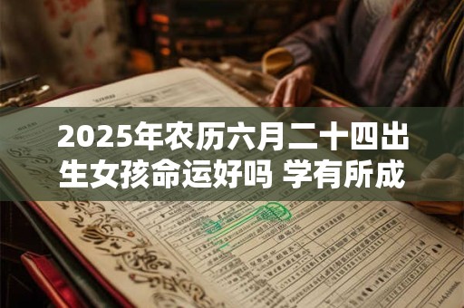2025年农历六月二十四出生女孩命运好吗 学有所成吗