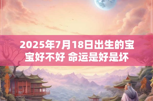 2026年7月18日出生的宝宝好不好 命运是好是坏