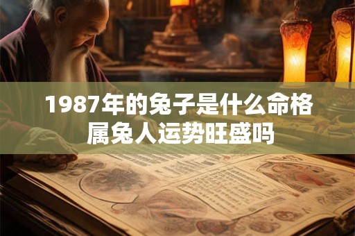 1987年的兔子是什么命格 属兔人运势旺盛吗