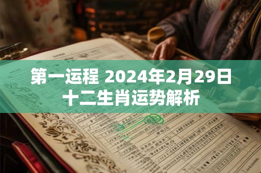 第一运程 2024年2月29日十二生肖运势解析