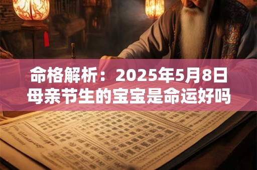 命格解析：2025年5月8日母亲节生的宝宝是命运好吗