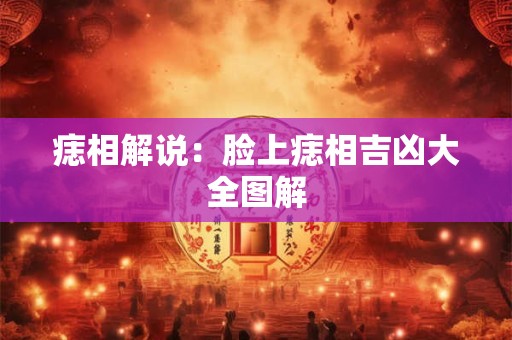 痣相解说：脸上痣相吉凶大全图解