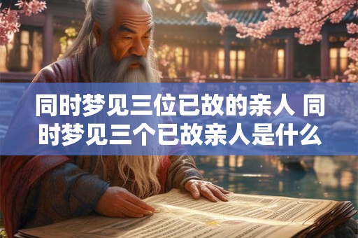 同时梦见三位已故的亲人 同时梦见三个已故亲人是什么意思