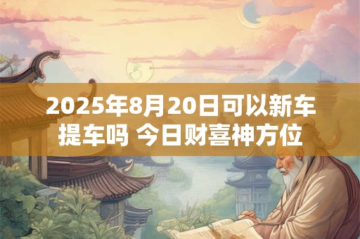 2025年8月20日可以新车提车吗 今日财喜神方位