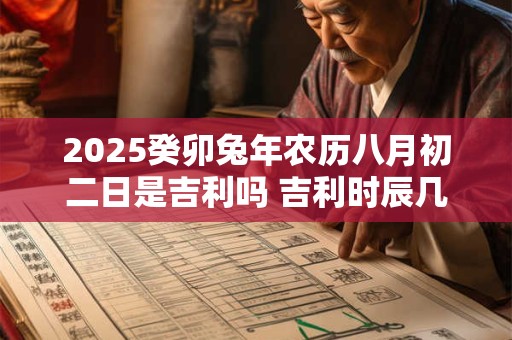 2025癸卯兔年农历八月初二日是吉利吗 吉利时辰几点