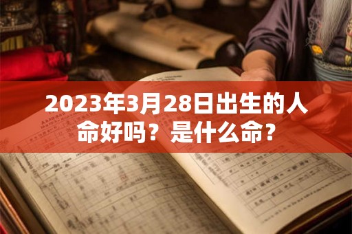2023年3月28日出生的人命好吗？是什么命？
